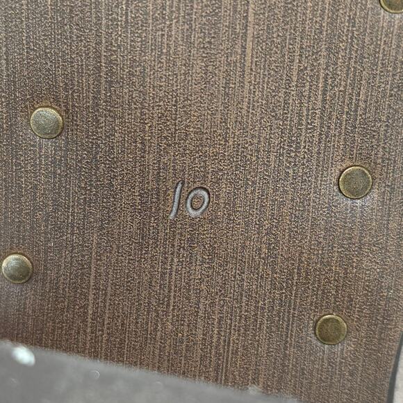 SAM EDELMAN LOUIE TAUPE SUEDE FRINGE ANKLE BOOT – WOMEN’S SIZE 10 – 3" HEEL - Picture 5 of 12